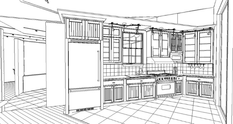 Malvorlage: Küche (Gebäude und Architektur) #63552 - Kostenlose Malvorlagen zum Ausdrucken