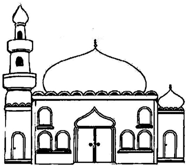 Malvorlage: Moschee (Gebäude und Architektur) #64516 - Kostenlose Malvorlagen zum Ausdrucken