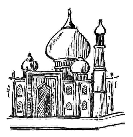Malvorlage: Moschee (Gebäude und Architektur) #64535 - Kostenlose Malvorlagen zum Ausdrucken
