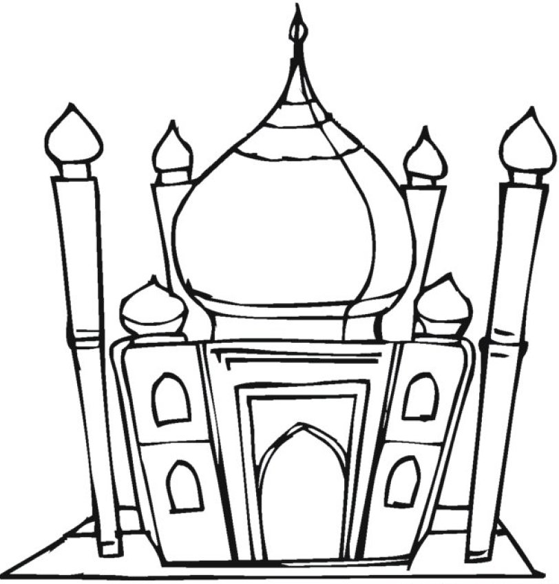 Malvorlage: Moschee (Gebäude und Architektur) #64577 - Kostenlose Malvorlagen zum Ausdrucken
