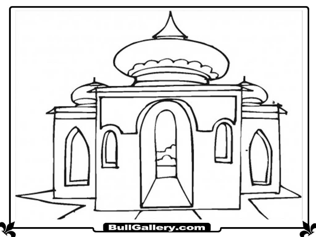 Malvorlage: Moschee (Gebäude und Architektur) #64607 - Kostenlose Malvorlagen zum Ausdrucken