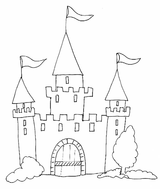 Malvorlage: Schloss (Gebäude und Architektur) #62048 - Kostenlose Malvorlagen zum Ausdrucken