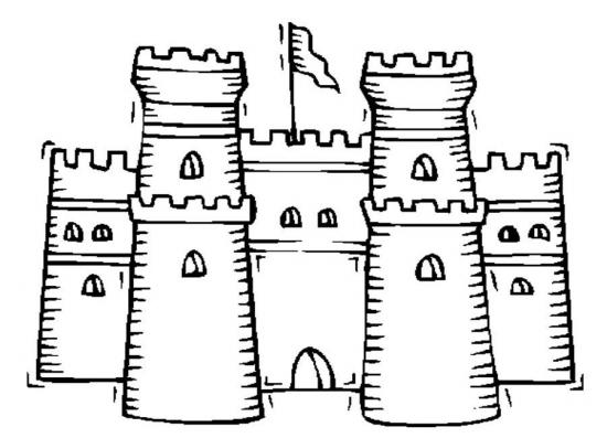 Malvorlage: Schloss (Gebäude und Architektur) #62056 - Kostenlose Malvorlagen zum Ausdrucken