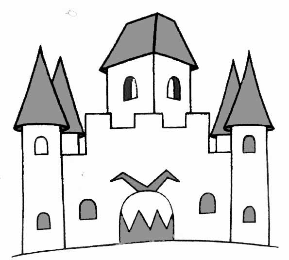 Malvorlage: Schloss (Gebäude und Architektur) #62138 - Kostenlose Malvorlagen zum Ausdrucken