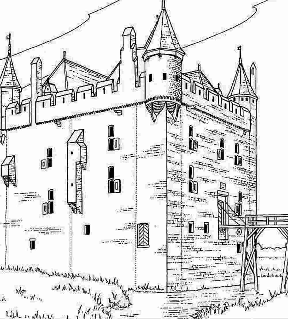Malvorlage: Schloss (Gebäude und Architektur) #62178 - Kostenlose Malvorlagen zum Ausdrucken