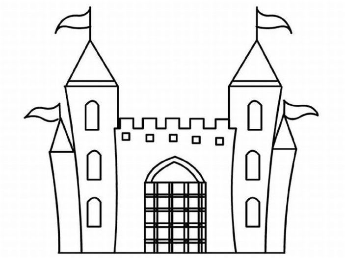 Malvorlage: Schloss (Gebäude und Architektur) #62211 - Kostenlose Malvorlagen zum Ausdrucken