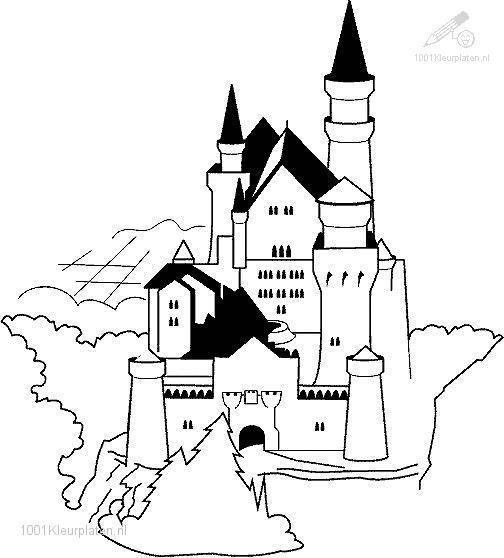 Malvorlage: Schloss (Gebäude und Architektur) #62273 - Kostenlose Malvorlagen zum Ausdrucken