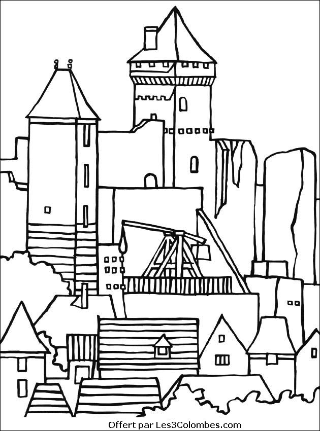 Malvorlage: Schloss (Gebäude und Architektur) #62276 - Kostenlose Malvorlagen zum Ausdrucken