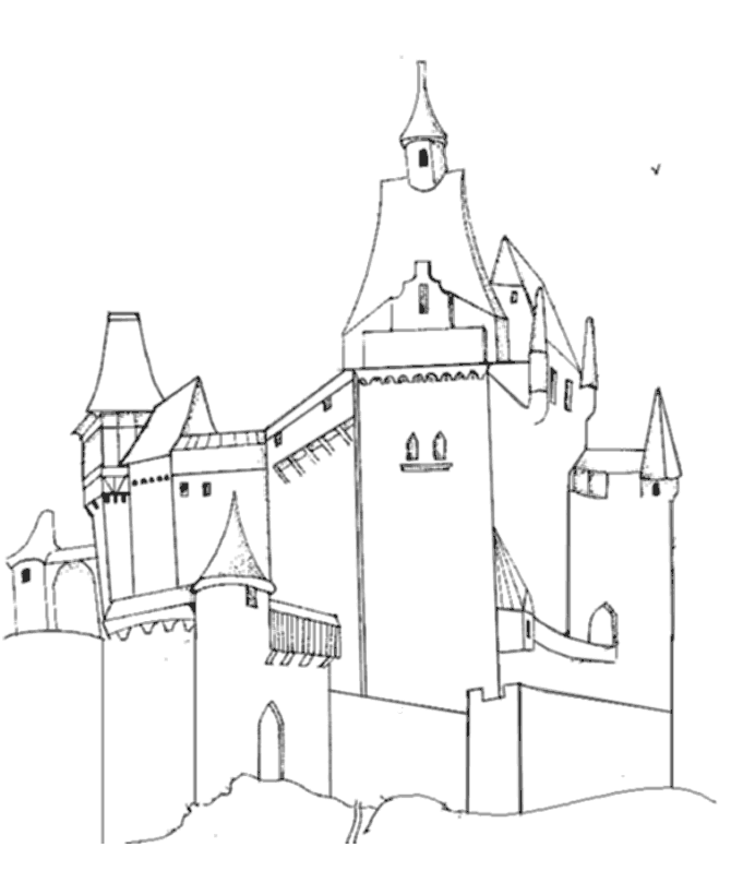 Malvorlage: Schloss (Gebäude und Architektur) #62329 - Kostenlose Malvorlagen zum Ausdrucken