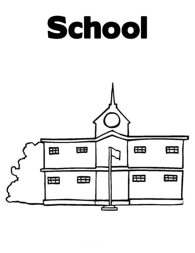 Malvorlage: Schule (Gebäude und Architektur) #63989 - Kostenlose Malvorlagen zum Ausdrucken