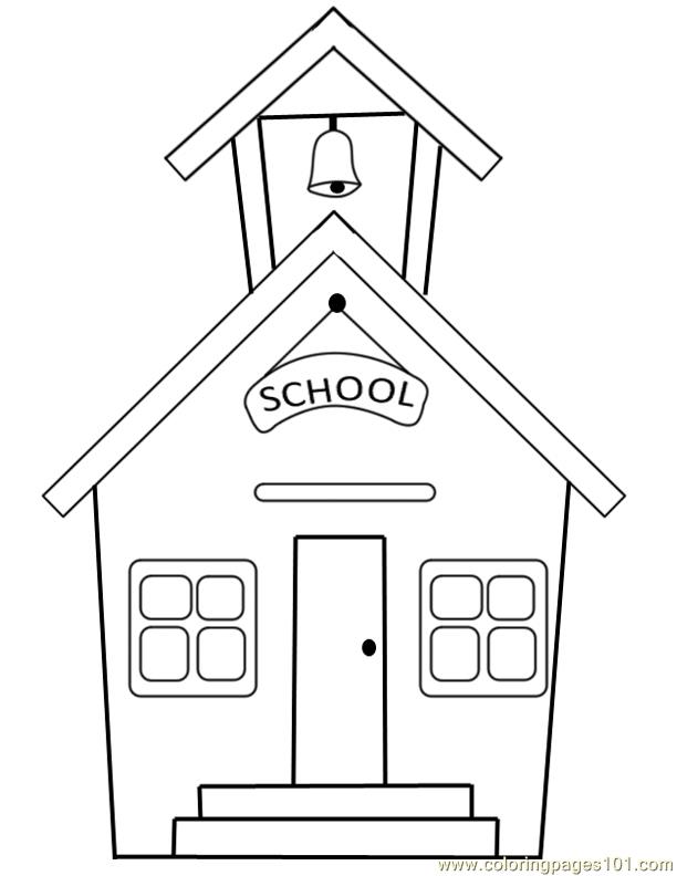 Malvorlage: Schule (Gebäude und Architektur) #66807 - Kostenlose Malvorlagen zum Ausdrucken