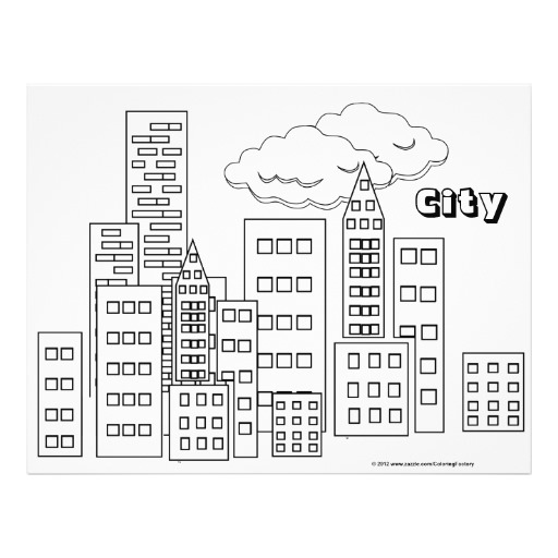 Malvorlage: Stadt (Gebäude und Architektur) #64915 - Kostenlose Malvorlagen zum Ausdrucken