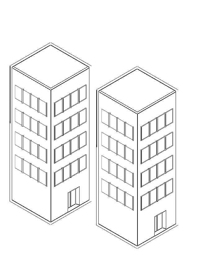Malvorlage: Wolkenkratzer (Gebäude und Architektur) #65544 - Kostenlose Malvorlagen zum Ausdrucken