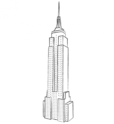 Malvorlage: Wolkenkratzer (Gebäude und Architektur) #65888 - Kostenlose Malvorlagen zum Ausdrucken