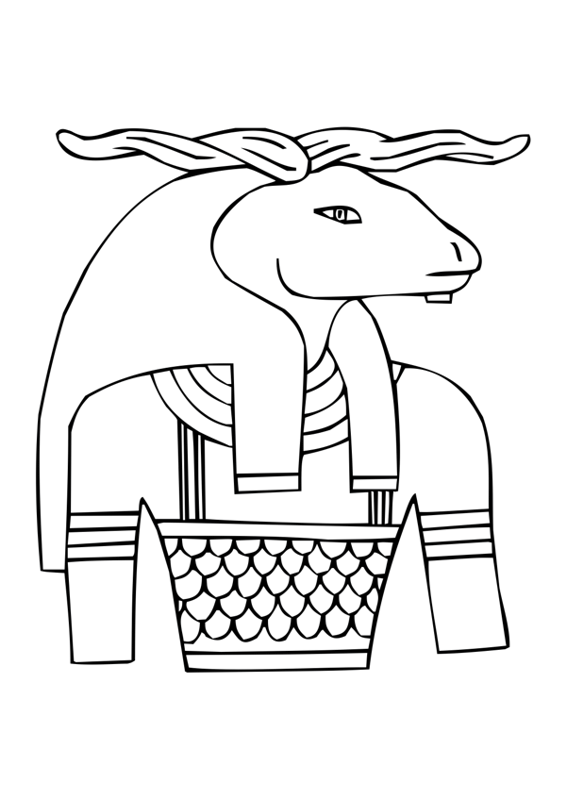 Malvorlage: Ägyptische Mythologie (Götter und Göttinnen) #111167 - Kostenlose Malvorlagen zum Ausdrucken
