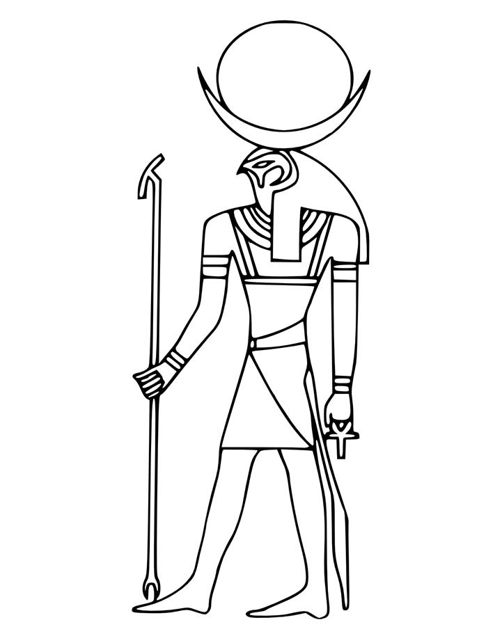 Malvorlage: Ägyptische Mythologie (Götter und Göttinnen) #111173 - Kostenlose Malvorlagen zum Ausdrucken