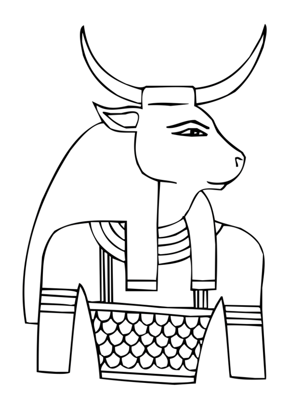 Malvorlage: Ägyptische Mythologie (Götter und Göttinnen) #111190 - Kostenlose Malvorlagen zum Ausdrucken