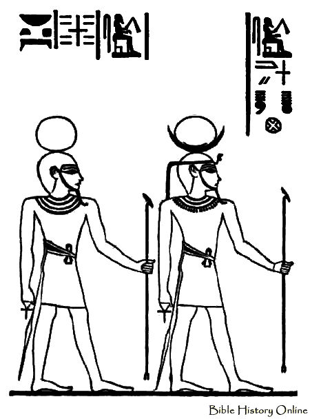 Malvorlage: Ägyptische Mythologie (Götter und Göttinnen) #111256 - Kostenlose Malvorlagen zum Ausdrucken