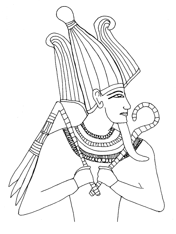 Malvorlage: Ägyptische Mythologie (Götter und Göttinnen) #111325 - Kostenlose Malvorlagen zum Ausdrucken