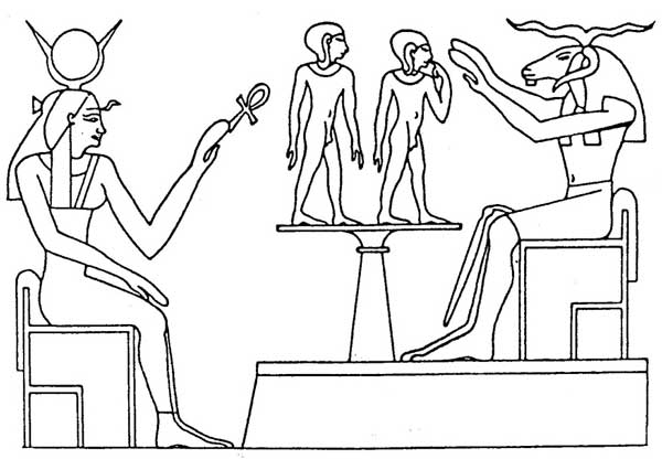 Malvorlage: Ägyptische Mythologie (Götter und Göttinnen) #111403 - Kostenlose Malvorlagen zum Ausdrucken