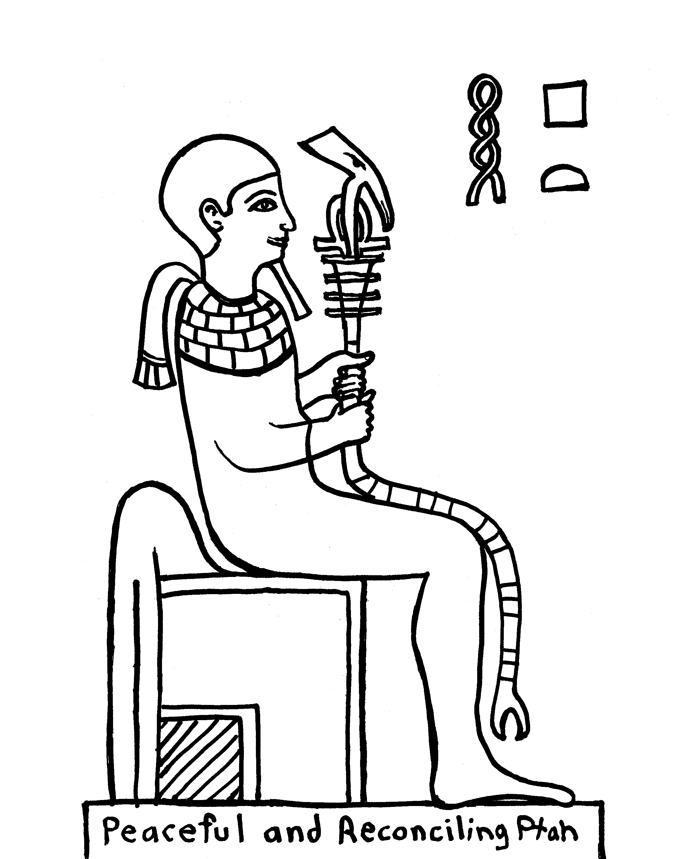 Malvorlage: Ägyptische Mythologie (Götter und Göttinnen) #111425 - Kostenlose Malvorlagen zum Ausdrucken