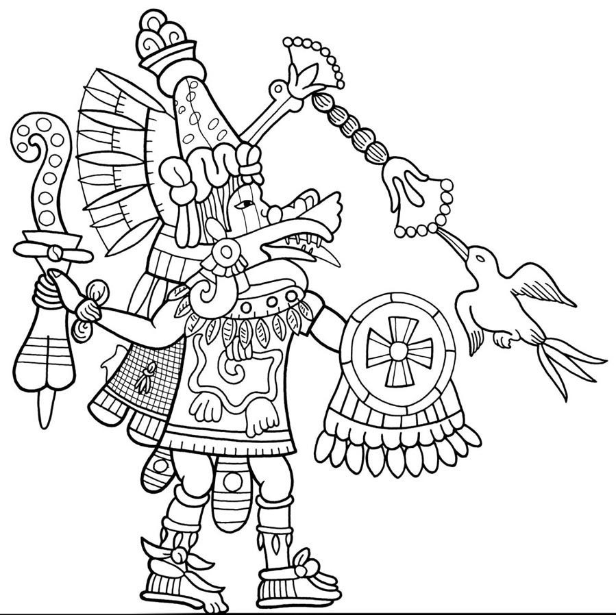 Malvorlage: Aztekische Mythologie (Götter und Göttinnen) #111539 - Kostenlose Malvorlagen zum Ausdrucken