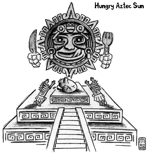 Malvorlage: Aztekische Mythologie (Götter und Göttinnen) #111570 - Kostenlose Malvorlagen zum Ausdrucken