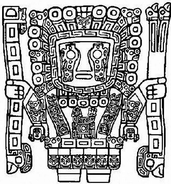 Malvorlage: Aztekische Mythologie (Götter und Göttinnen) #111855 - Kostenlose Malvorlagen zum Ausdrucken