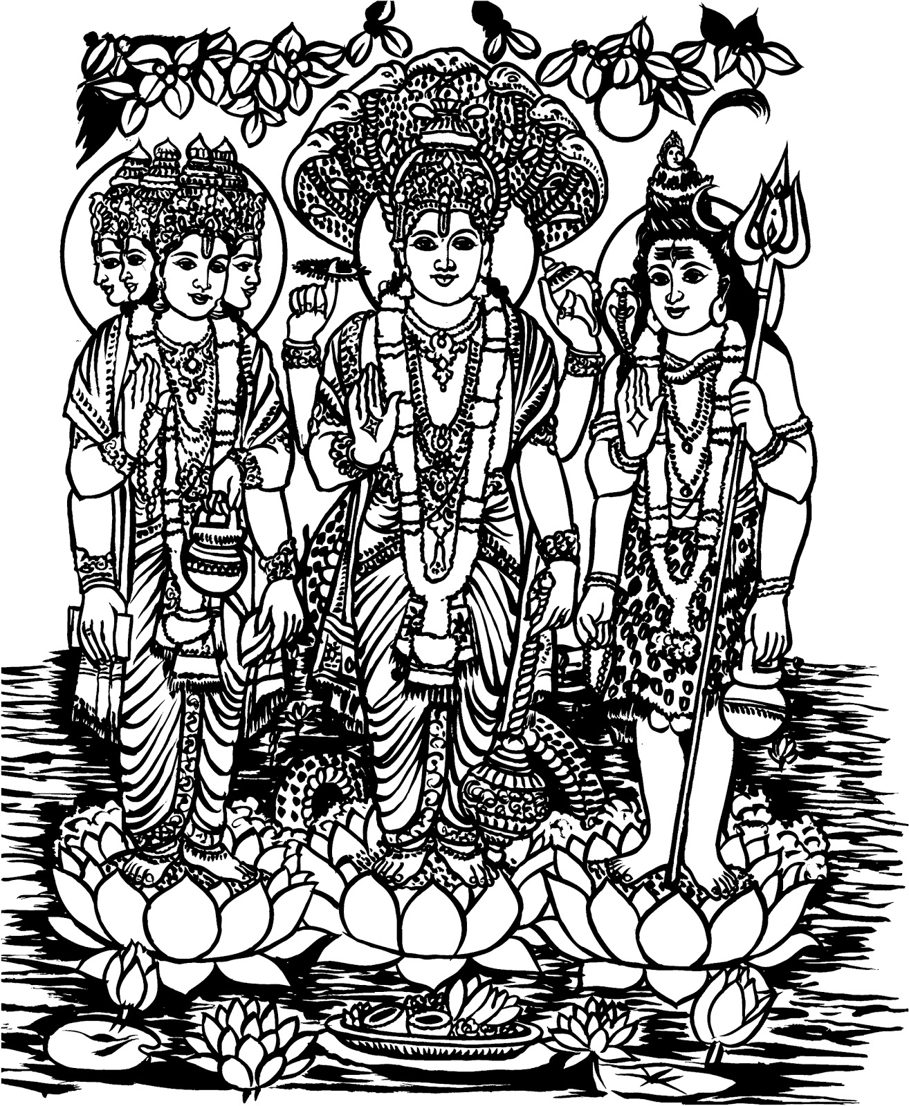Malvorlage: Hinduistische Mythologie (Götter und Göttinnen) #109212 - Kostenlose Malvorlagen zum Ausdrucken