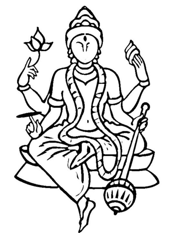 Malvorlage: Hinduistische Mythologie (Götter und Göttinnen) #109227 - Kostenlose Malvorlagen zum Ausdrucken