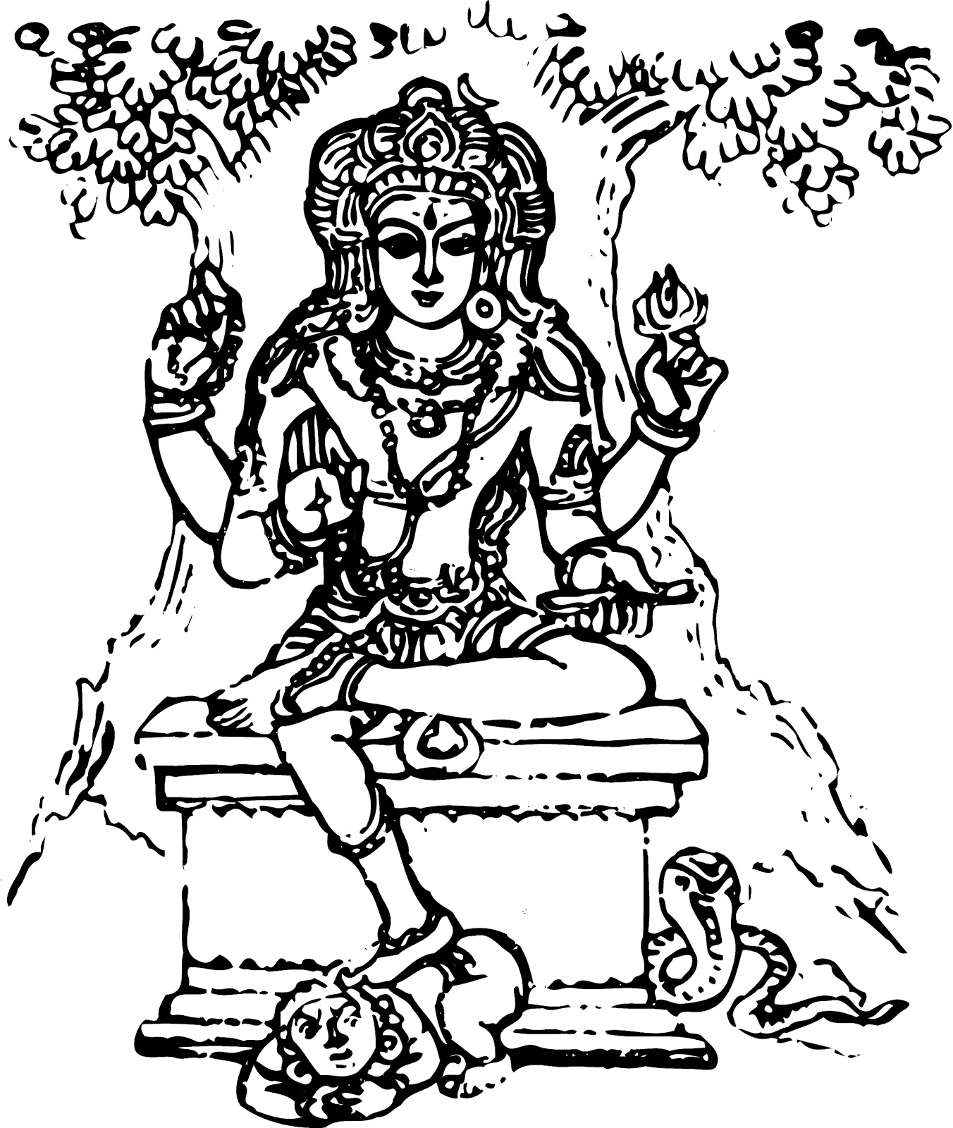 Malvorlage: Hinduistische Mythologie (Götter und Göttinnen) #109228 - Kostenlose Malvorlagen zum Ausdrucken