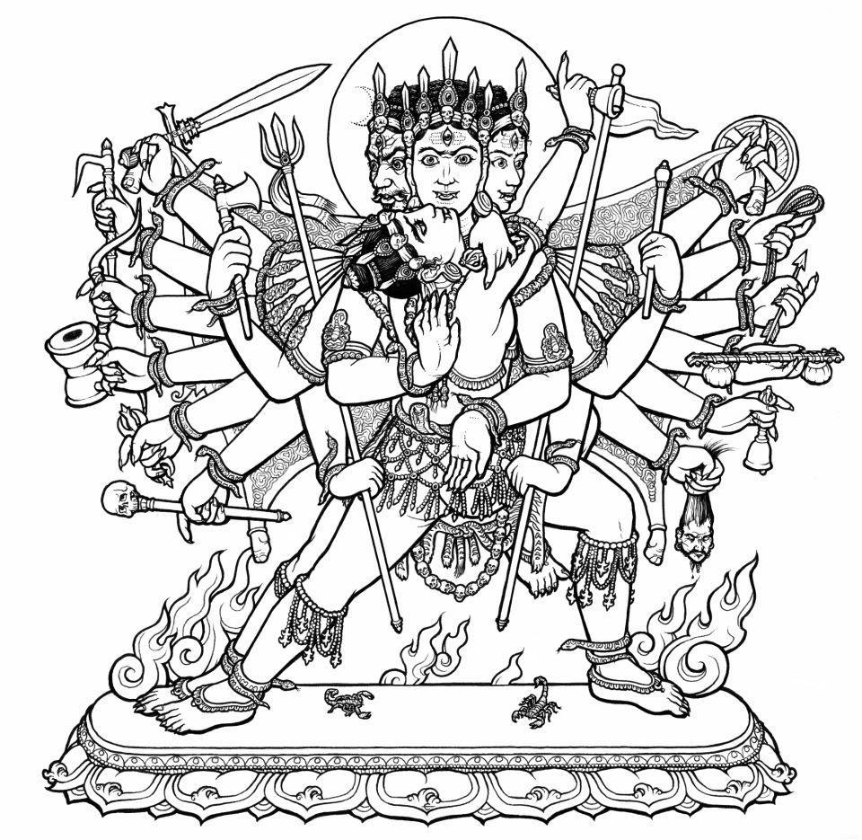 Malvorlage: Hinduistische Mythologie (Götter und Göttinnen) #109231 - Kostenlose Malvorlagen zum Ausdrucken