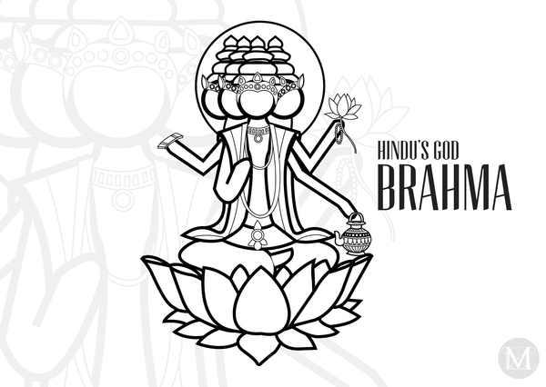 Malvorlage: Hinduistische Mythologie (Götter und Göttinnen) #109238 - Kostenlose Malvorlagen zum Ausdrucken