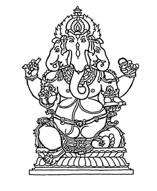 Malvorlage: Hinduistische Mythologie (Götter und Göttinnen) #109283 - Kostenlose Malvorlagen zum Ausdrucken