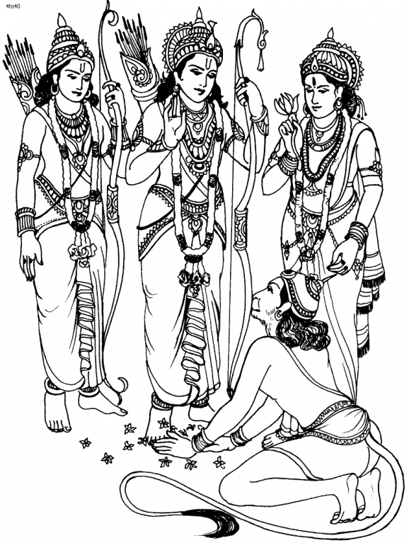 Malvorlage: Hinduistische Mythologie (Götter und Göttinnen) #109295 - Kostenlose Malvorlagen zum Ausdrucken