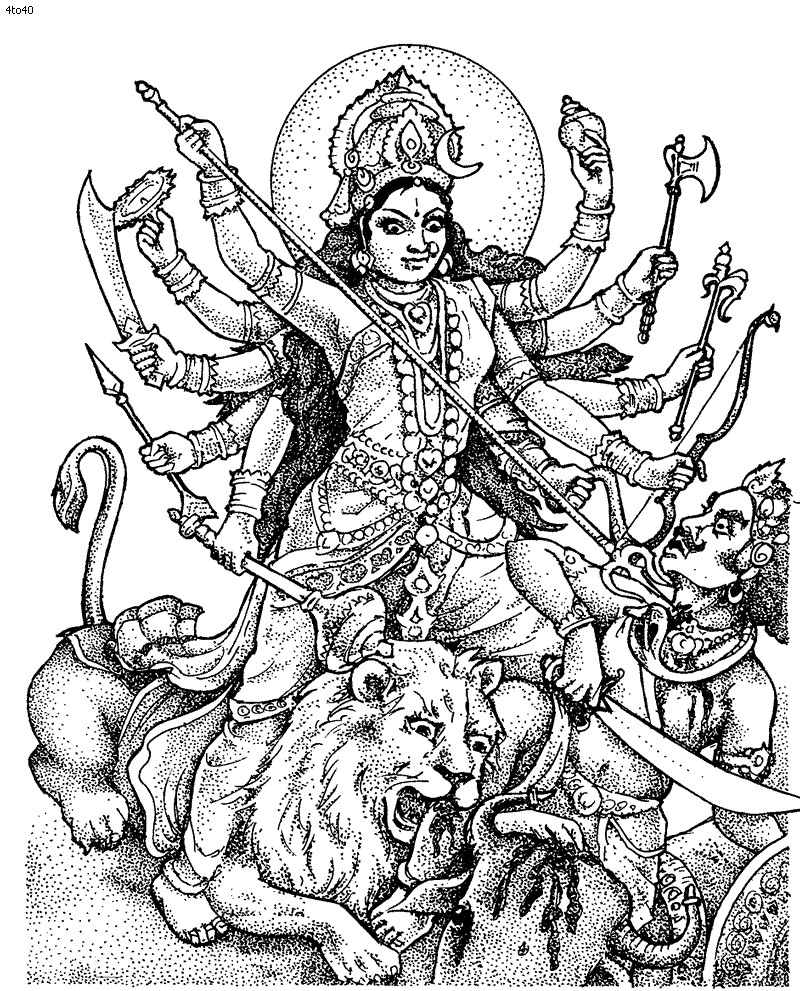 Malvorlage: Hinduistische Mythologie (Götter und Göttinnen) #109297 - Kostenlose Malvorlagen zum Ausdrucken
