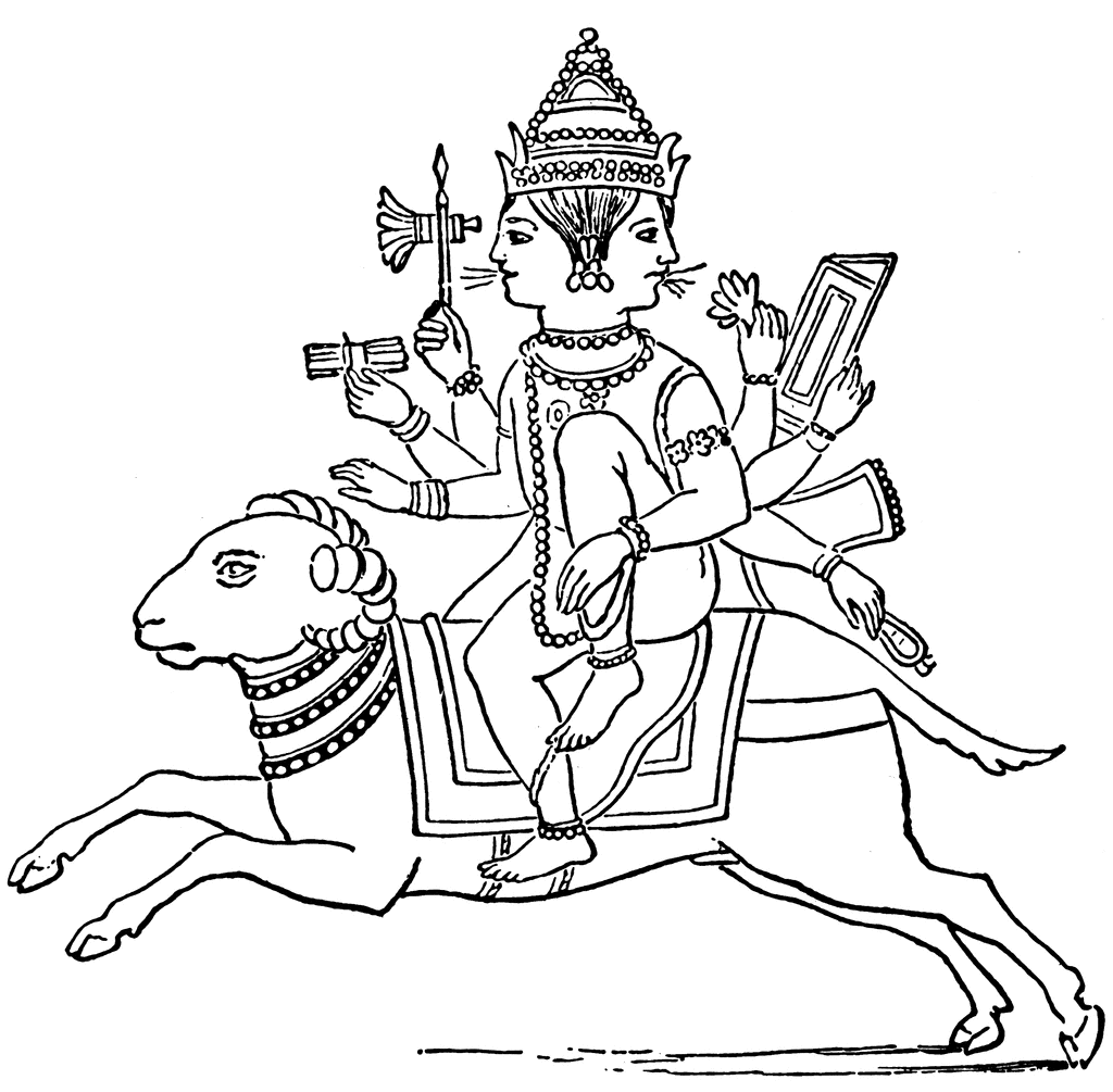 Malvorlage: Hinduistische Mythologie (Götter und Göttinnen) #109303 - Kostenlose Malvorlagen zum Ausdrucken