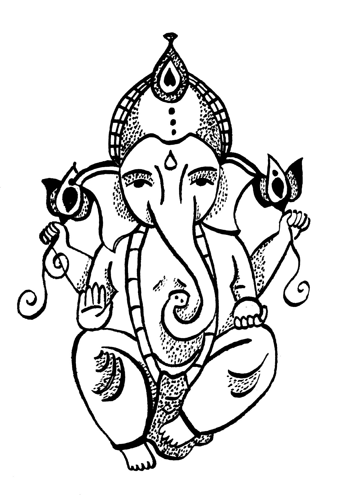 Malvorlage: Hinduistische Mythologie (Götter und Göttinnen) #109335 - Kostenlose Malvorlagen zum Ausdrucken
