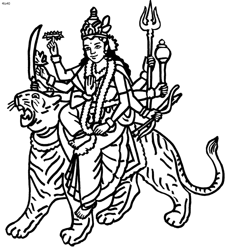 Malvorlage: Hinduistische Mythologie (Götter und Göttinnen) #109397 - Kostenlose Malvorlagen zum Ausdrucken