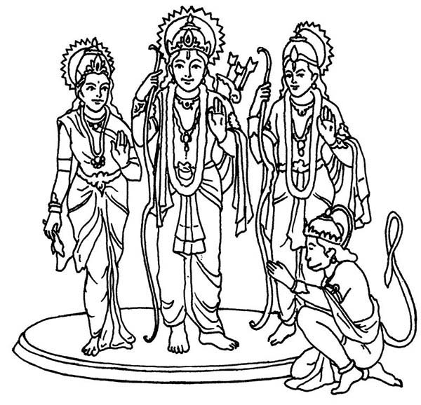 Malvorlage: Hinduistische Mythologie (Götter und Göttinnen) #109420 - Kostenlose Malvorlagen zum Ausdrucken