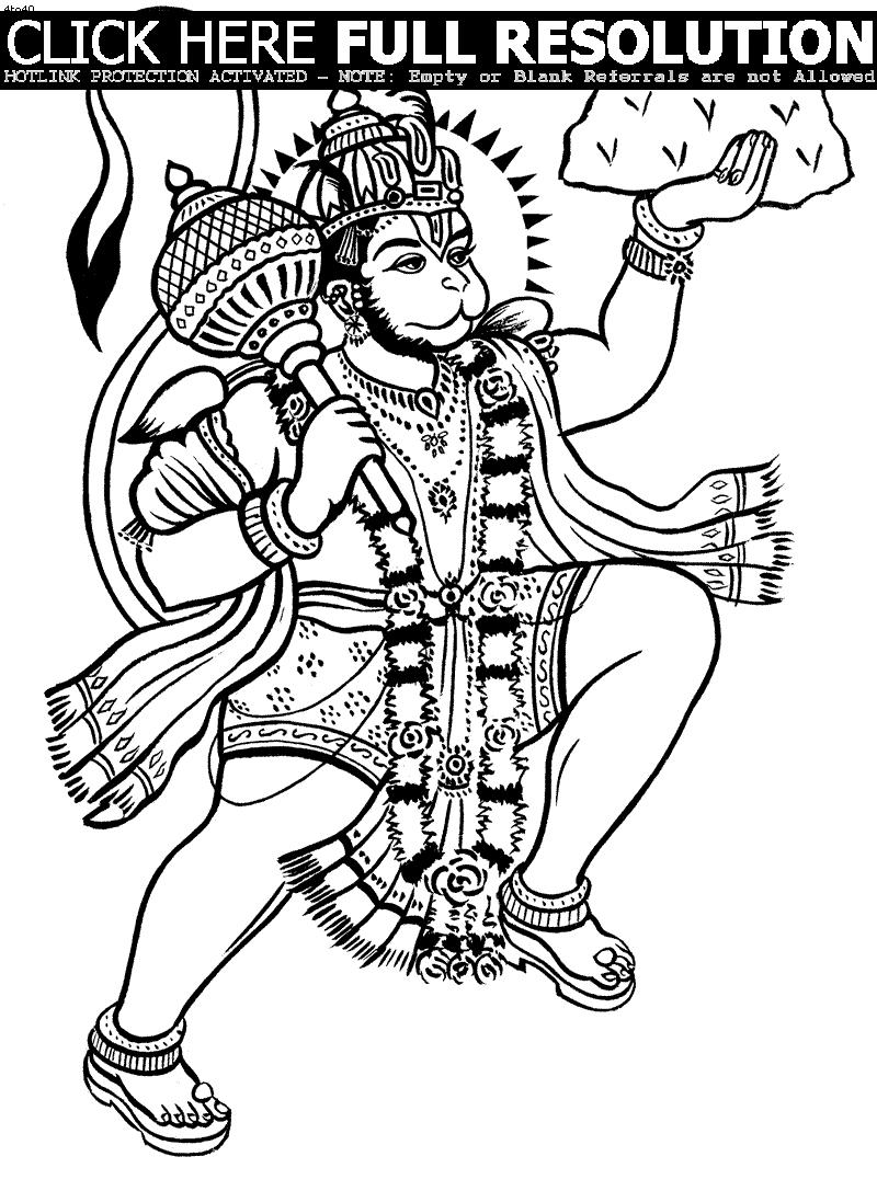 Malvorlage: Hinduistische Mythologie (Götter und Göttinnen) #109474 - Kostenlose Malvorlagen zum Ausdrucken