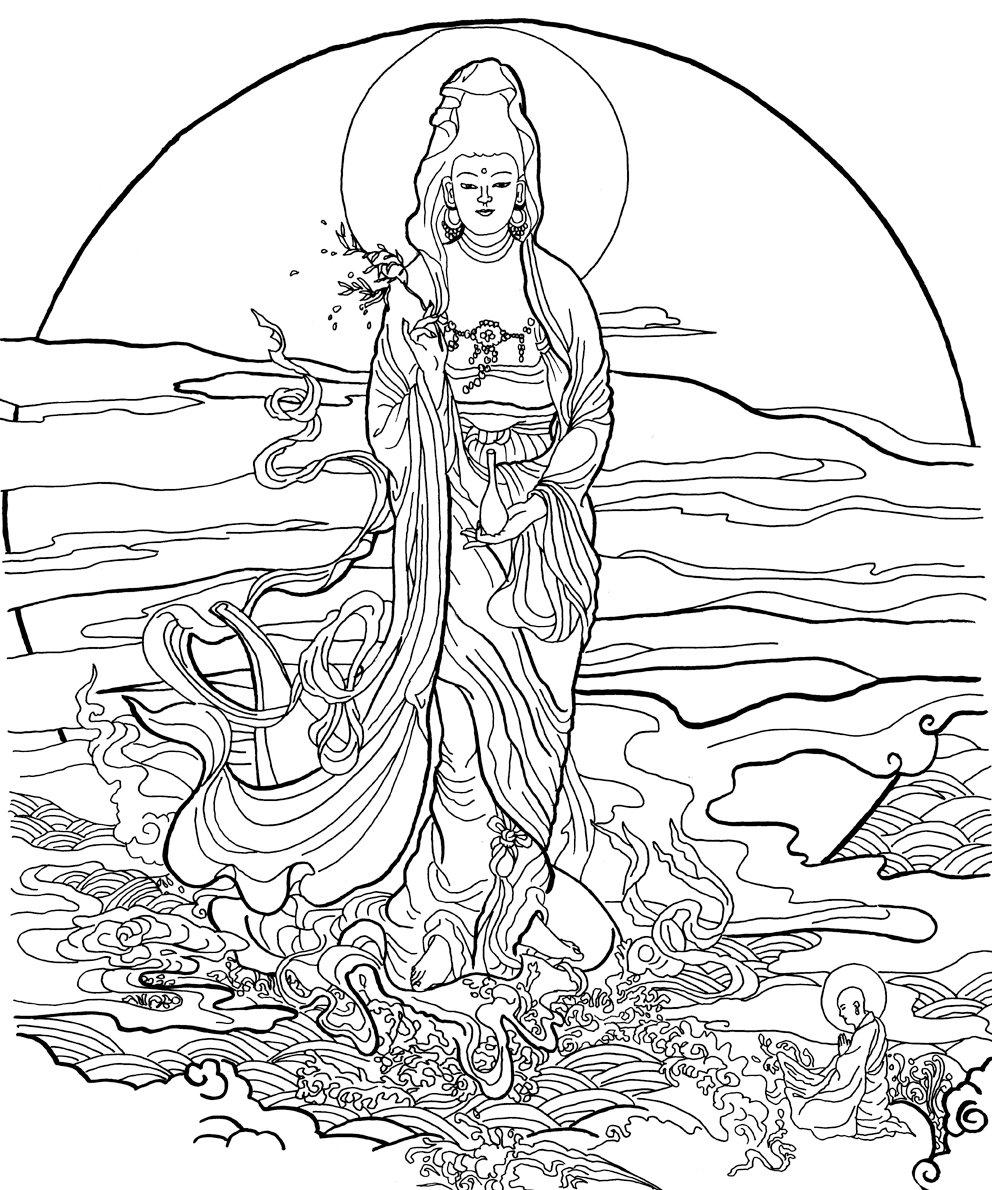Malvorlage: Hinduistische Mythologie: Buddha (Götter und Göttinnen) #89508 - Kostenlose Malvorlagen zum Ausdrucken