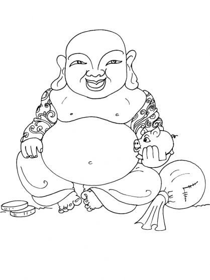 Malvorlage: Hinduistische Mythologie: Buddha (Götter und Göttinnen) #89520 - Kostenlose Malvorlagen zum Ausdrucken