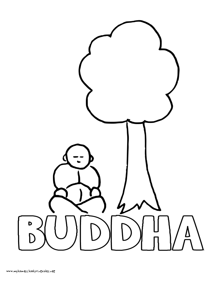 Malvorlage: Hinduistische Mythologie: Buddha (Götter und Göttinnen) #89538 - Kostenlose Malvorlagen zum Ausdrucken
