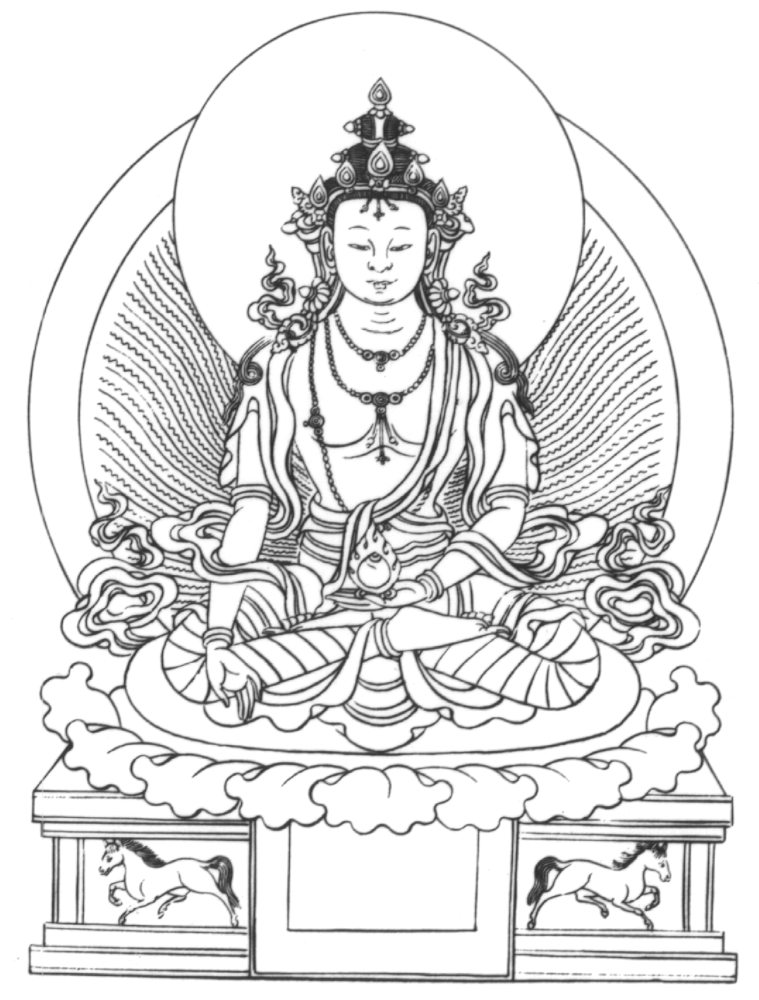Malvorlage: Hinduistische Mythologie: Buddha (Götter und Göttinnen) #89541 - Kostenlose Malvorlagen zum Ausdrucken