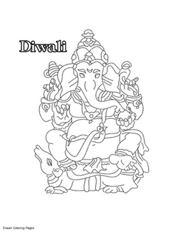 Malvorlage: Hinduistische Mythologie: Ganesh (Götter und Göttinnen) #96925 - Kostenlose Malvorlagen zum Ausdrucken
