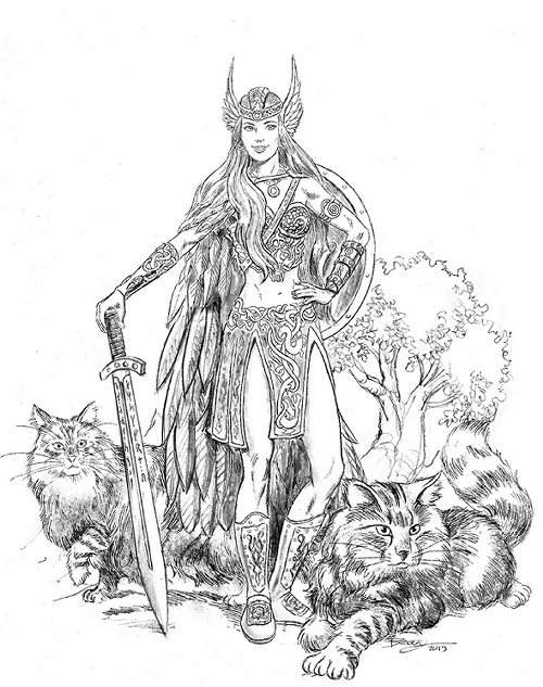 Malvorlage: Nordische Mythologie (Götter und Göttinnen) #110477 - Kostenlose Malvorlagen zum Ausdrucken
