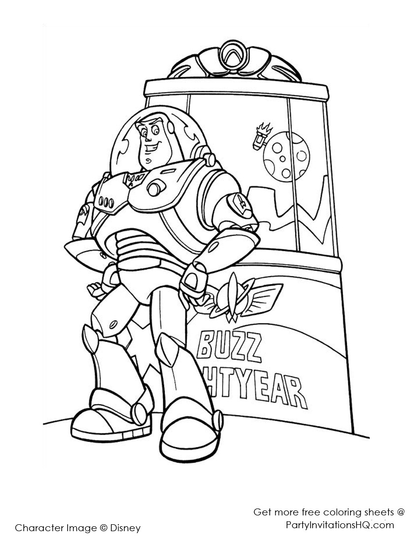 Malvorlage: Abenteuer von Buzz Lightyear (Karikaturen) #46682 - Kostenlose Malvorlagen zum Ausdrucken