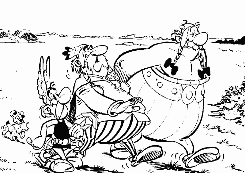 Malvorlage: Asterix und Obelix (Karikaturen) #24378 - Kostenlose Malvorlagen zum Ausdrucken