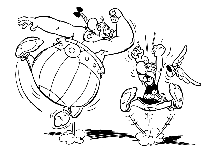 Malvorlage: Asterix und Obelix (Karikaturen) #24382 - Kostenlose Malvorlagen zum Ausdrucken